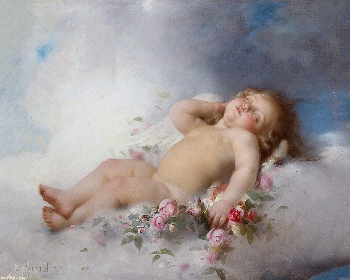 Bimbo addormentato, 1882